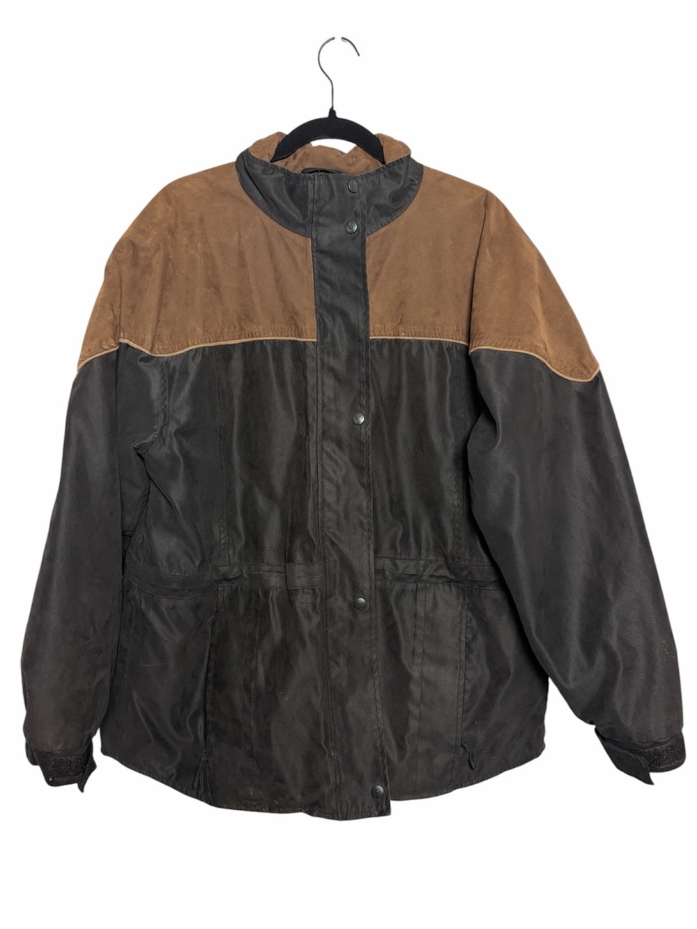 Vintage Outback Trading Co Jacket Men’s L Black Brown Western Equestrian